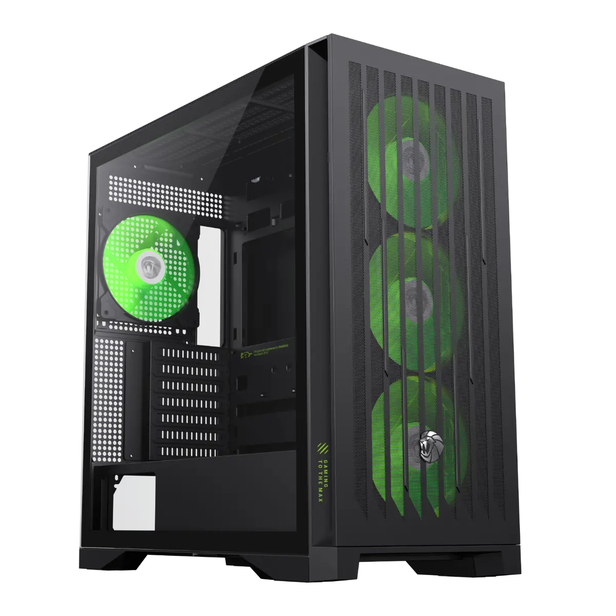 Gamemax Leader2 Black E-Atx Gaming Case - 4X Argb Fans Pre-Installed 1