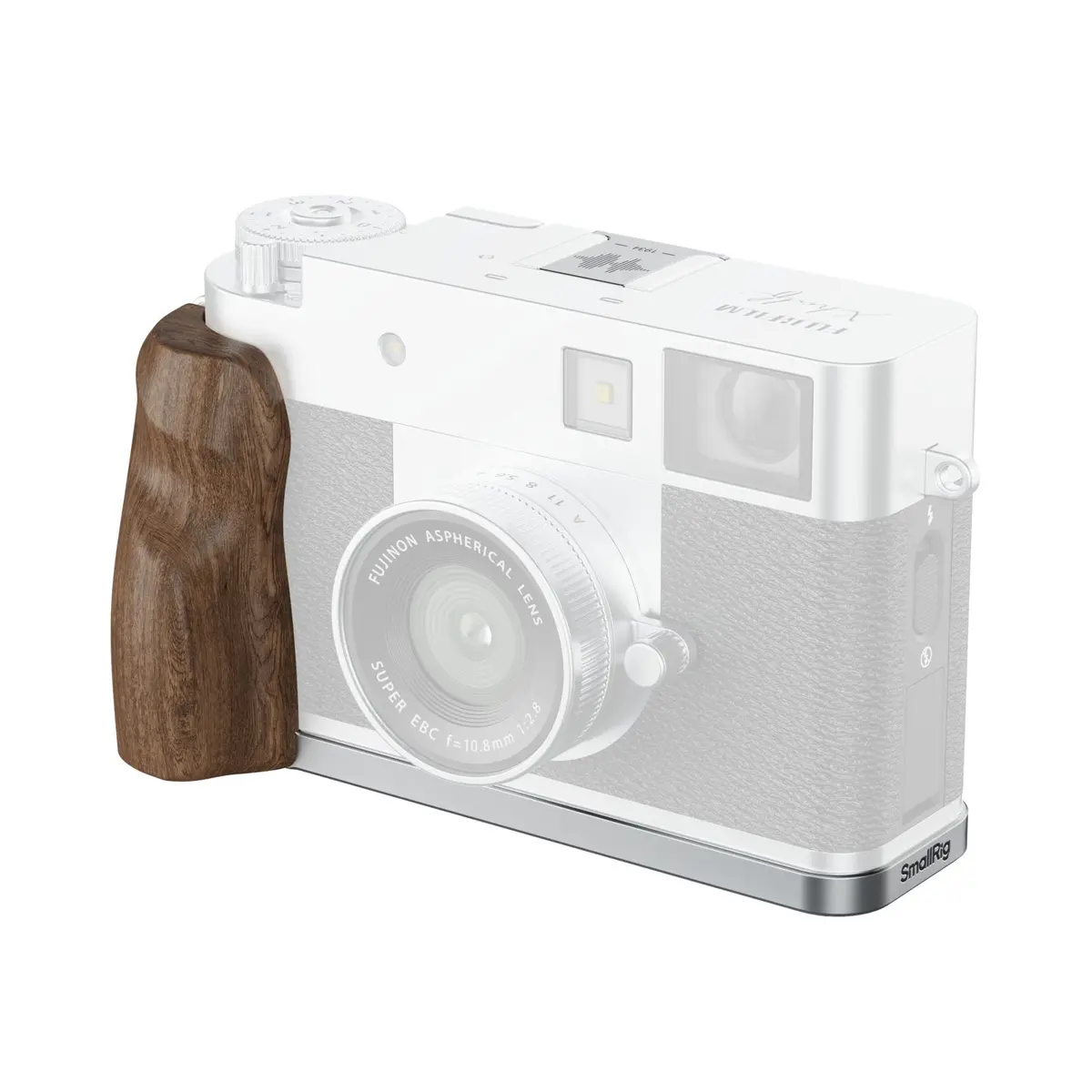 Smallrig L-Shaped Mount Plate With Wooden Handle For Fujifilm X Half (Silver) 5223 1