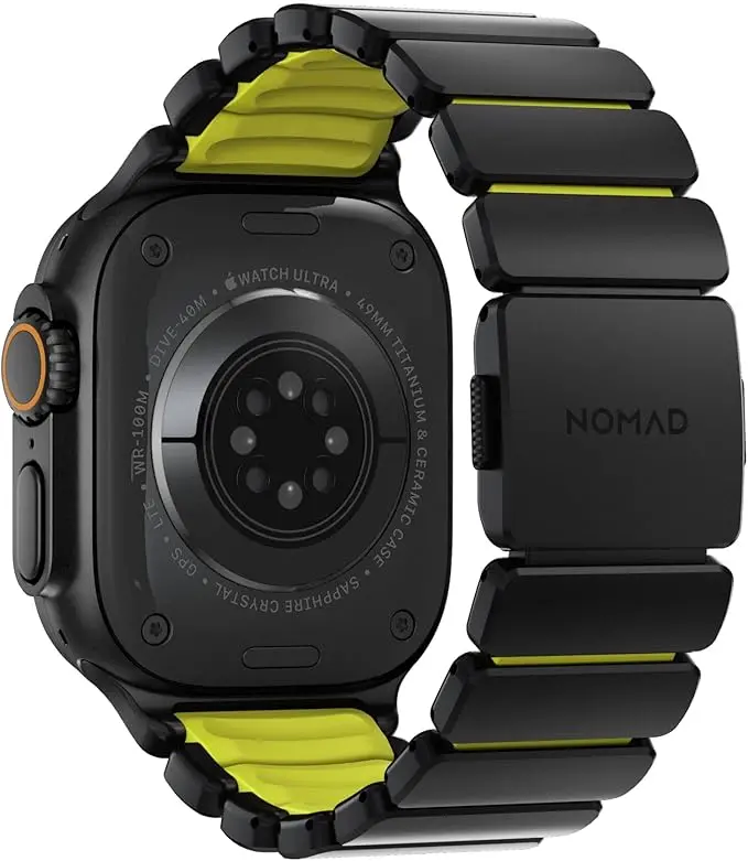 Nomad Stratos Apple Watch Band 49Mm For Apple Watch Ultra 1 & 2 (Black/Volt) 2