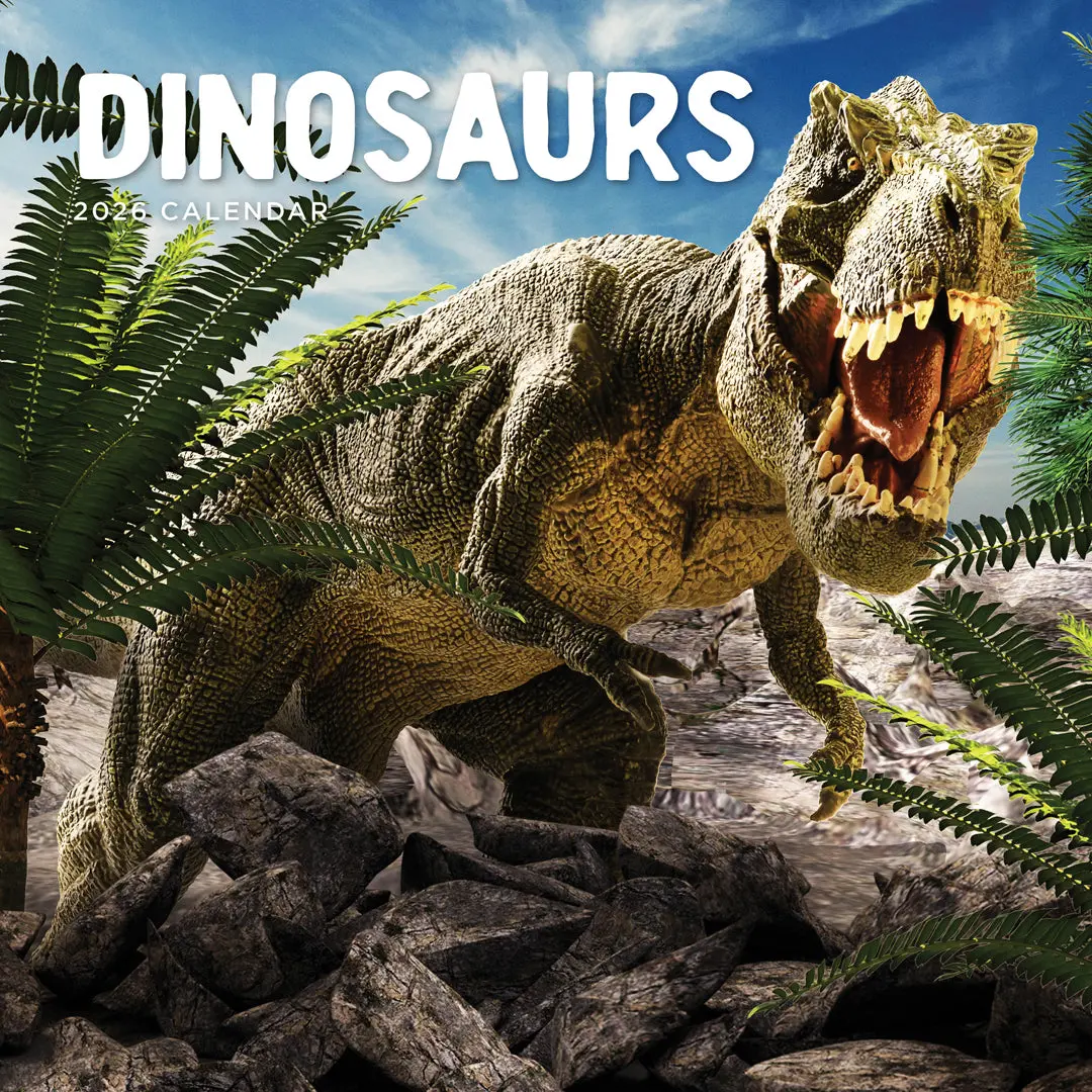 Paper Pocket Dinosaurs 2026 Calendar 1