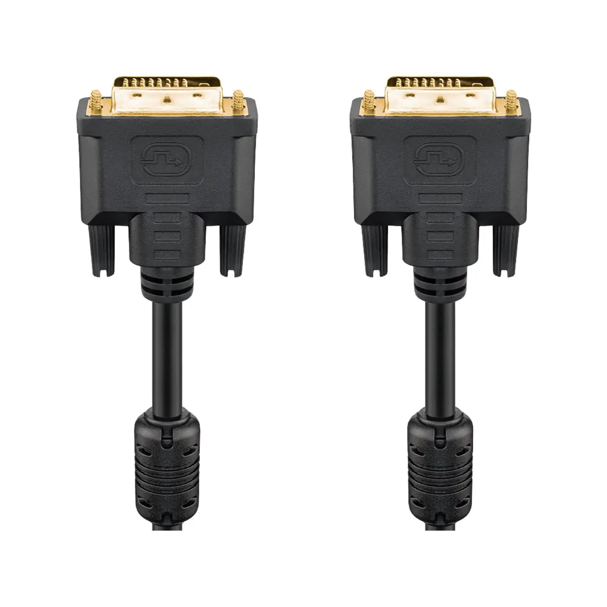 Goobay Dvi-D Full Hd Cable Dual Link, Gold-Plated Cable 15M (Black) 1