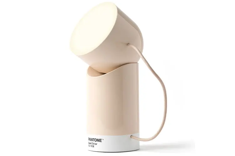 Lexon Orbe Portable Led Lamp With Moving Head Pantone (Sand) 1