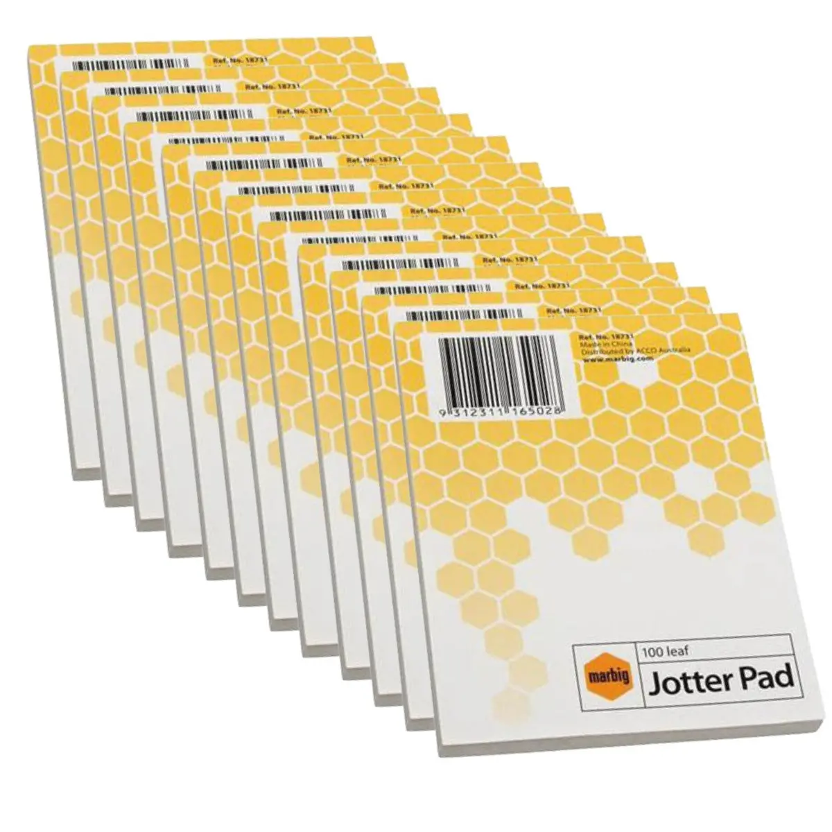 Marbig Jotter Pad Paper 100 Leaf 100X128mm Pack 12 Bulk 1