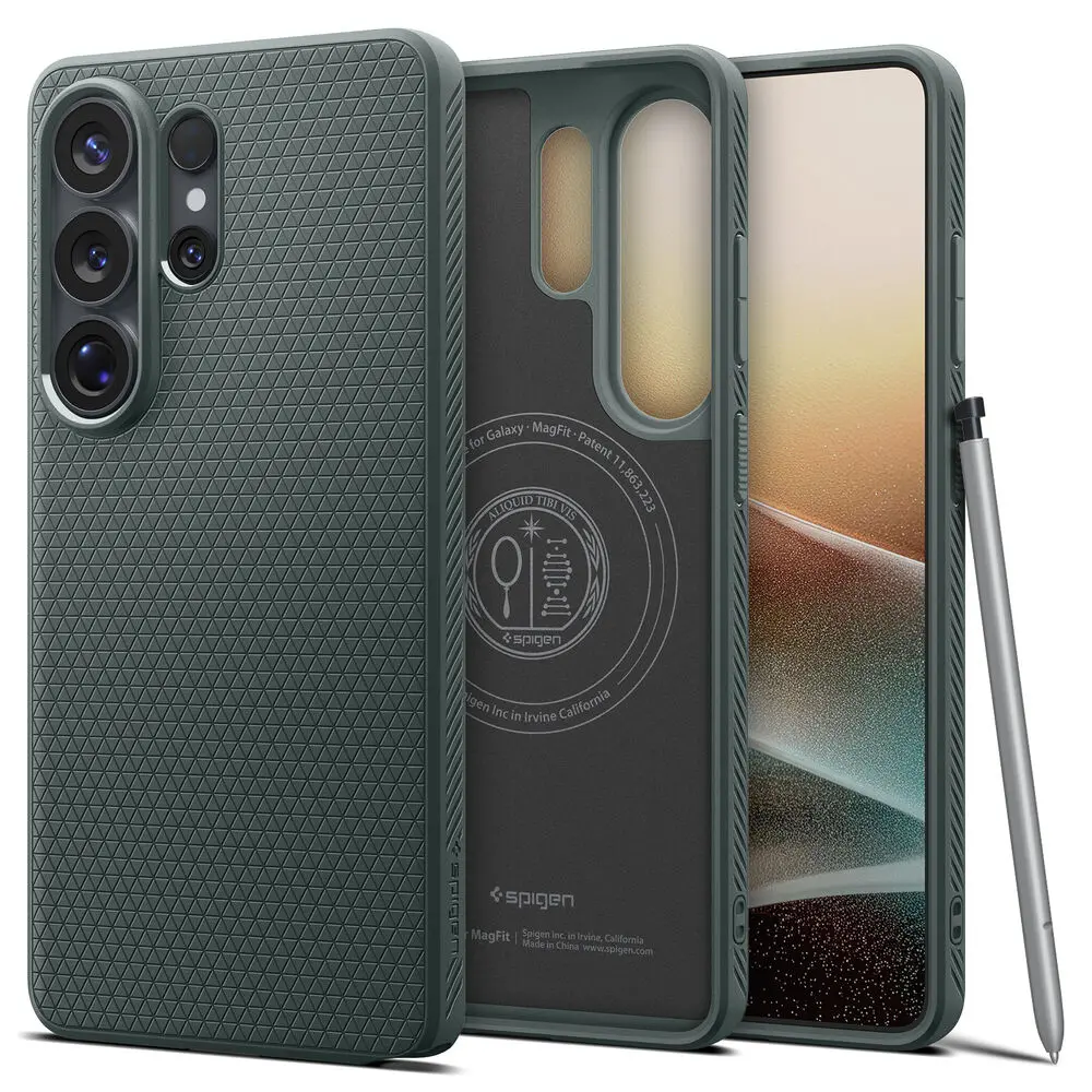 Spigen Galaxy S26 Ultra Liquid Air (Magfit) Case (Abyss Green) 1