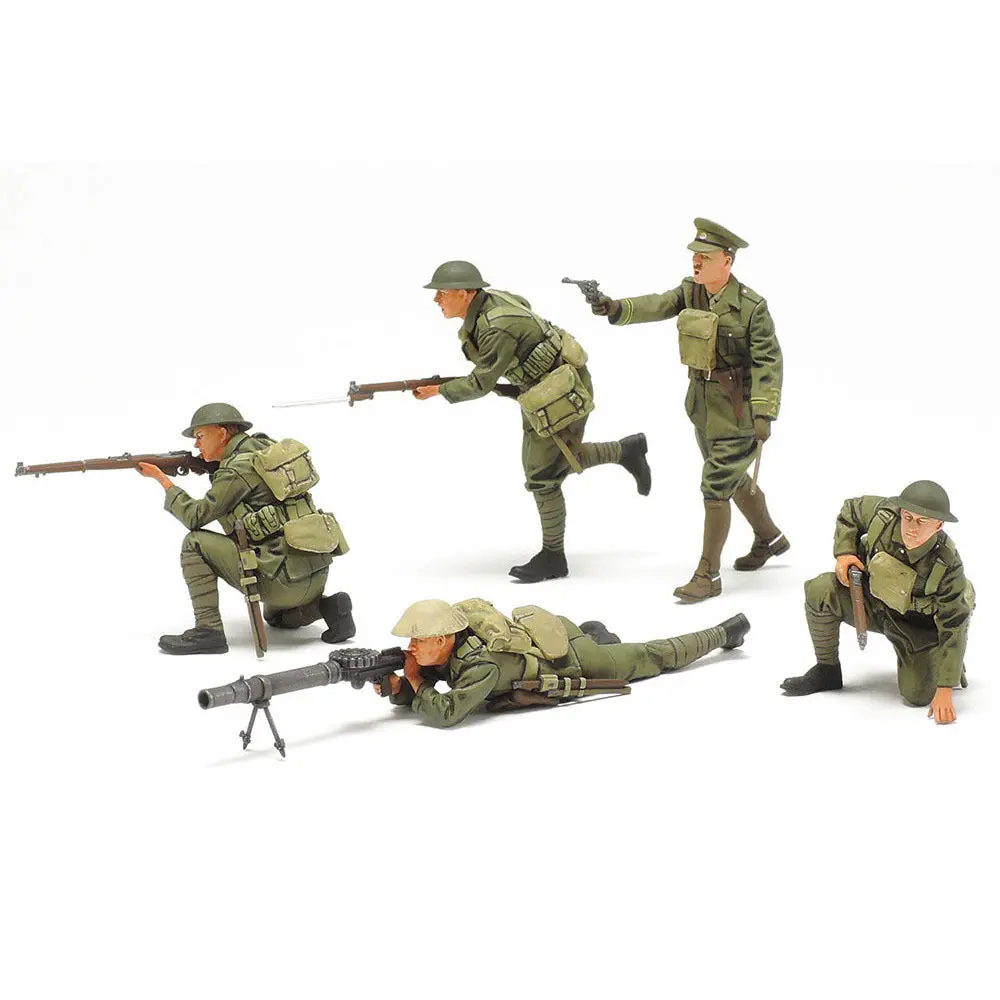 Tamiya 1/35 British Ww1 Infantry Set Scaled Plastic Model Kit 2