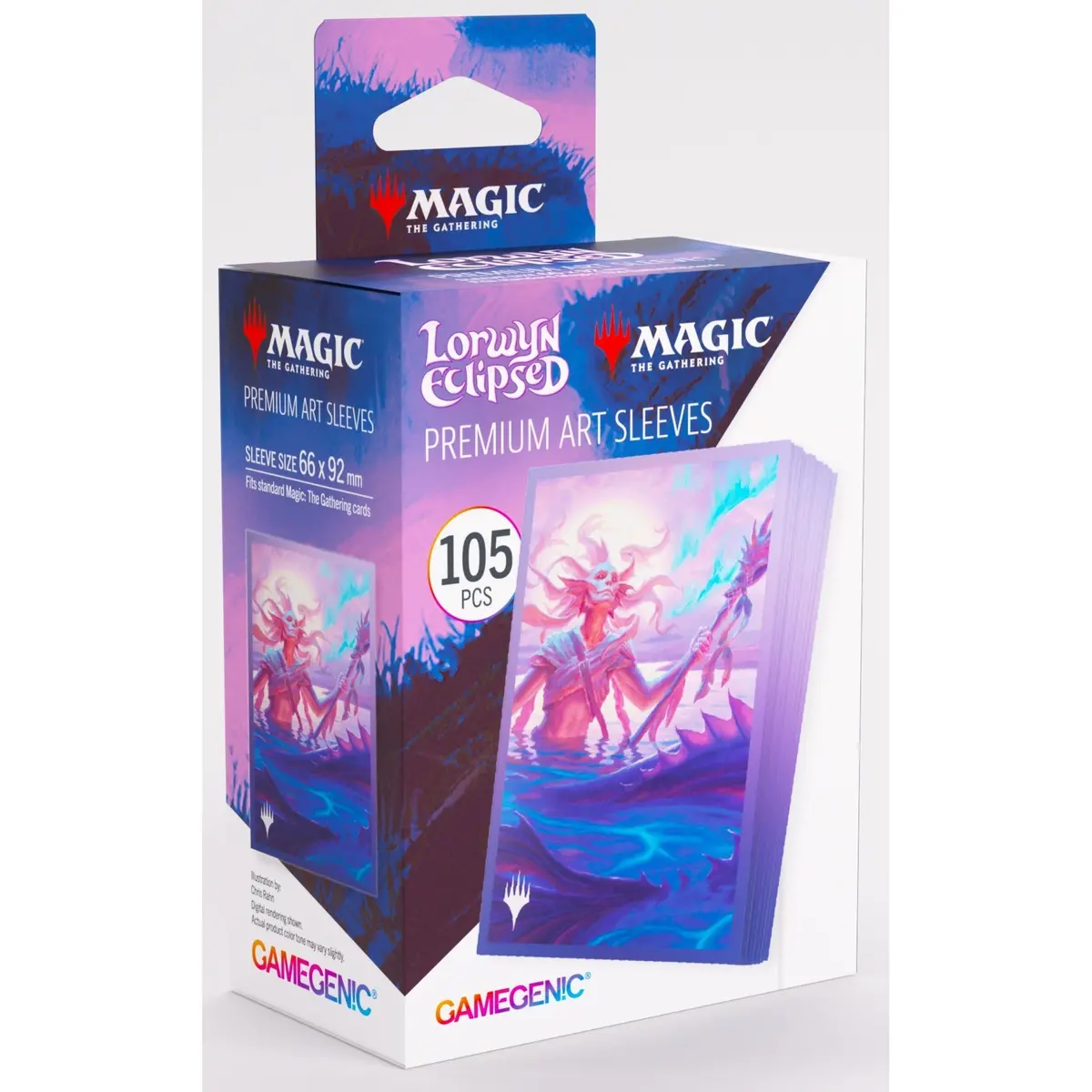 Gamegenic Magic The Gathering Lorwyn Eclipsed Premium Art Sleeves - Eclipsed Merrow 66Mmx92mm 105 Sleeves Per Pack 2