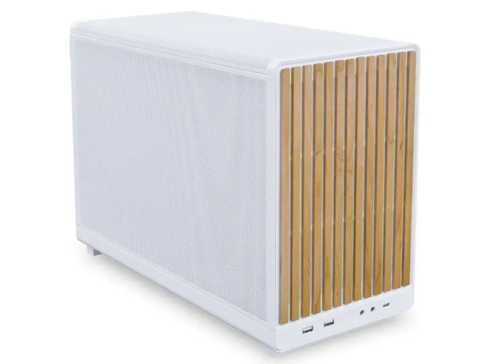 Lian Li Dan A3-Matx Micro Form Factor Micro-Atx Case - White (Wood Edition) 2
