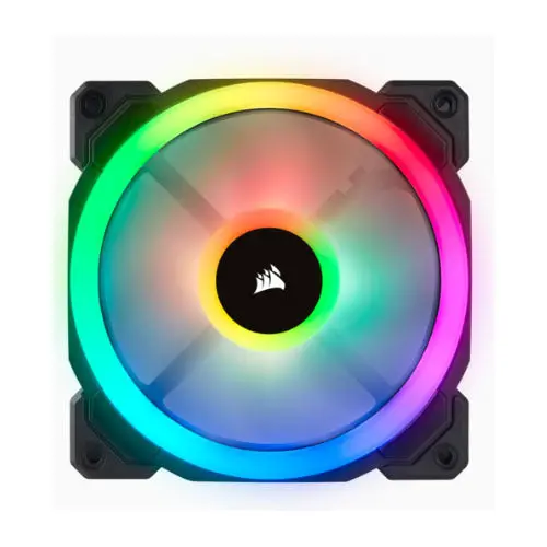 Corsair Ll140 Dual Light Loop, Twin Pack 140Mm Rgb Led Pwm Fan With Lighting Node Pro (Co-9050074-Ww) 2