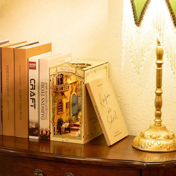 Robotime Diy Bookends Kit Floral Corner 2