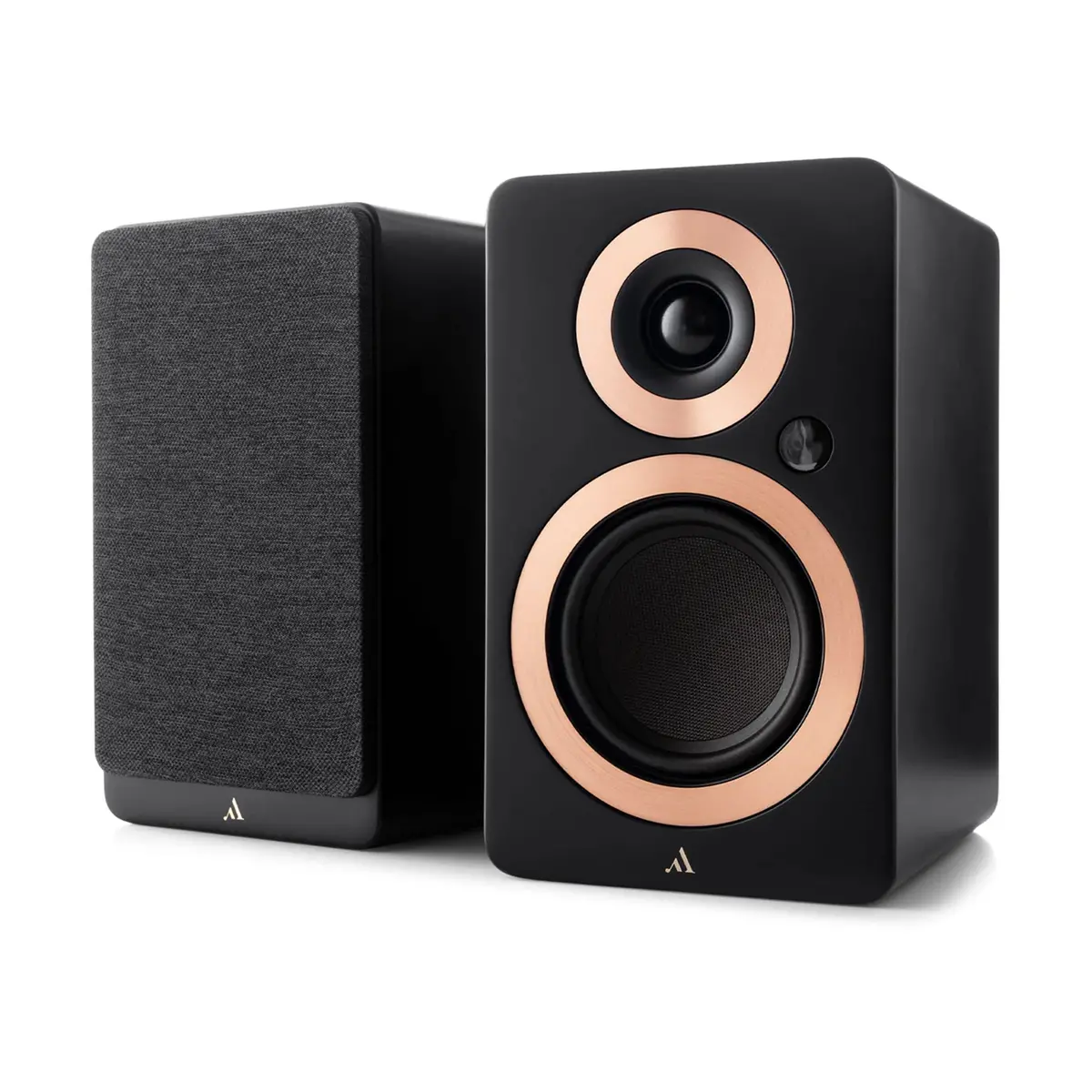 Argon Audio Forte Black A4 Mk2 Bookshelf Speakers 1