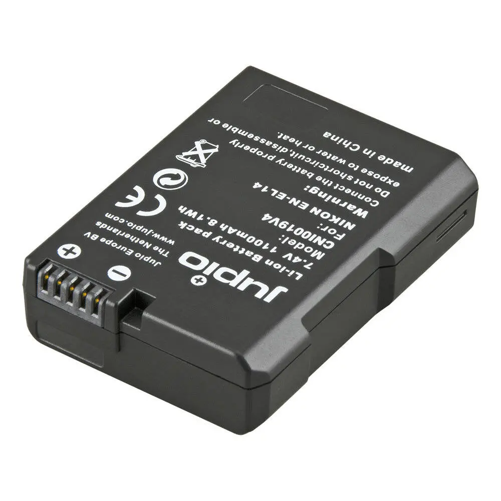 Jupio Li-Ion 7.4V 1100Mah Rechargeable Battery For Nikon En-El14 Camera 1