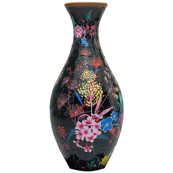 Pintoo 3D Vase Elegant Floral Print Puzzle 1
