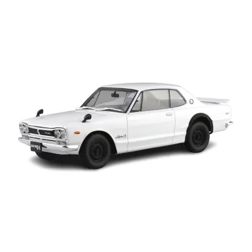 Aoshima 1/24 Snap Kpgc10 Skyline Ht 2000 Gt-R 1971 White 1