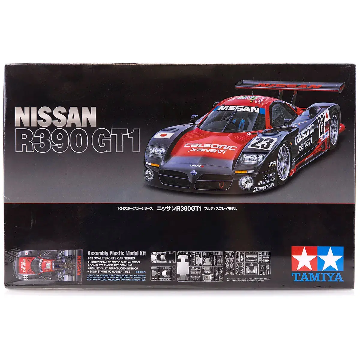 Tamiya 1/24 Nissan R390 Gt1 Scaled Plastic Model Kit 1