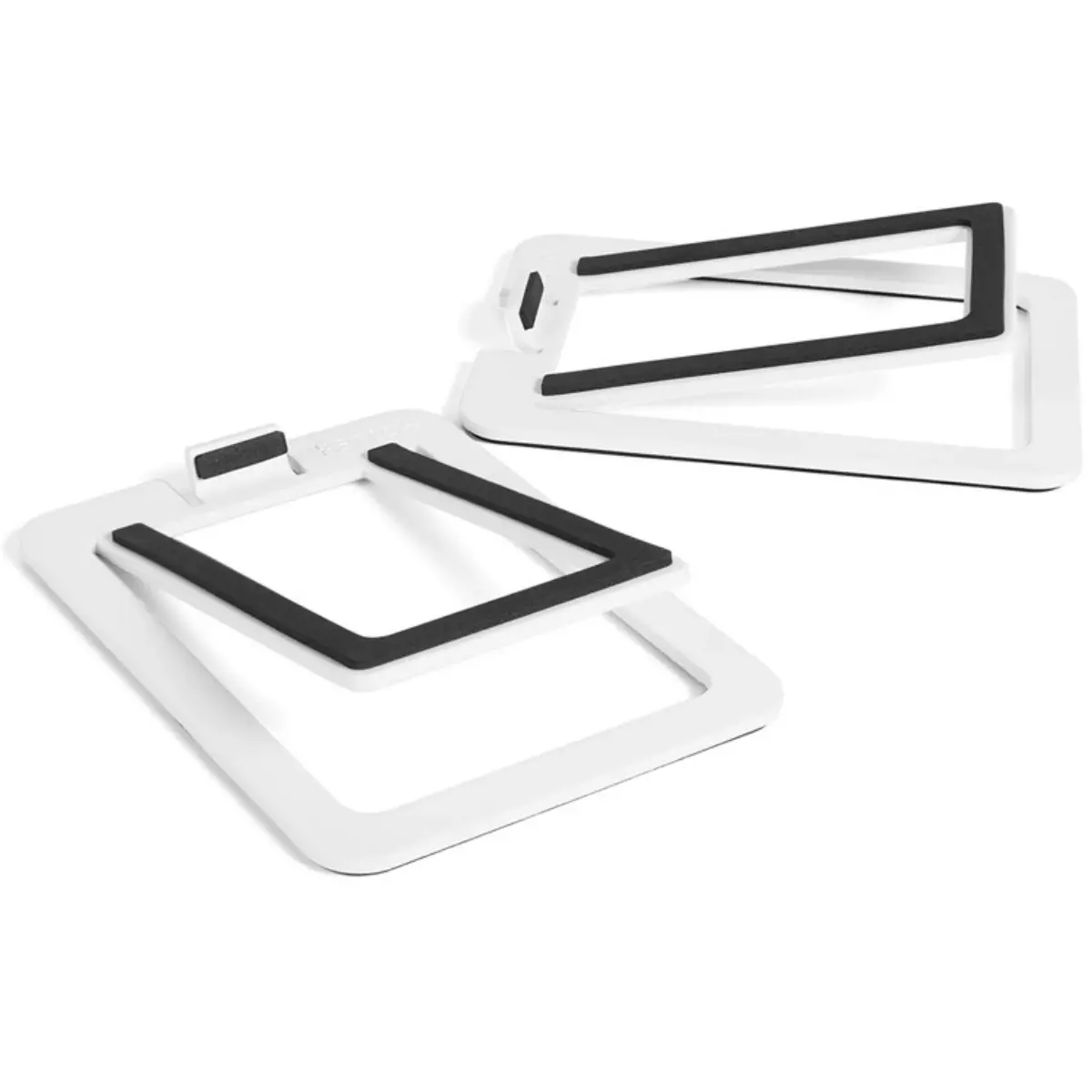 Kanto S2w Angled Desktop Speaker Stands For Small Speakers Pair (White) 1