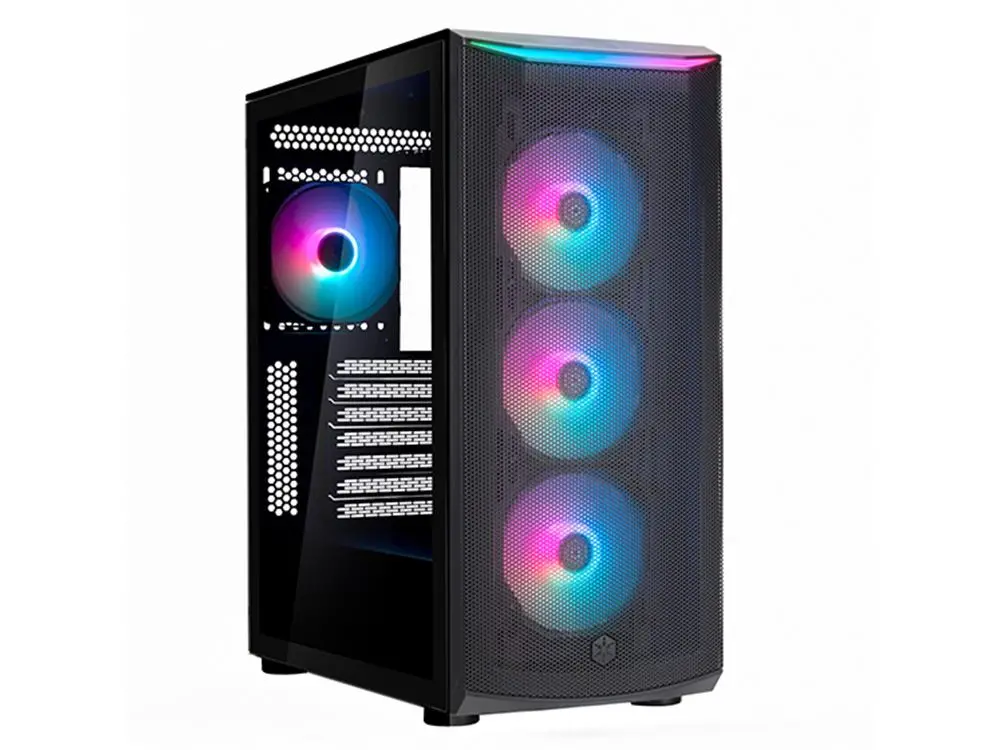 Silverstone Fara 512Z V2 Tempered Glass Atx Mid-Tower Case - Black 1