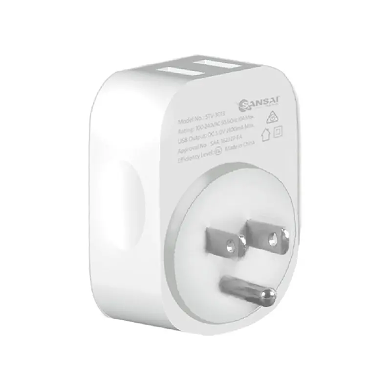Sansai Travel Adaptor With Usb-C And Usb-A Port - Au/Usa Region 1