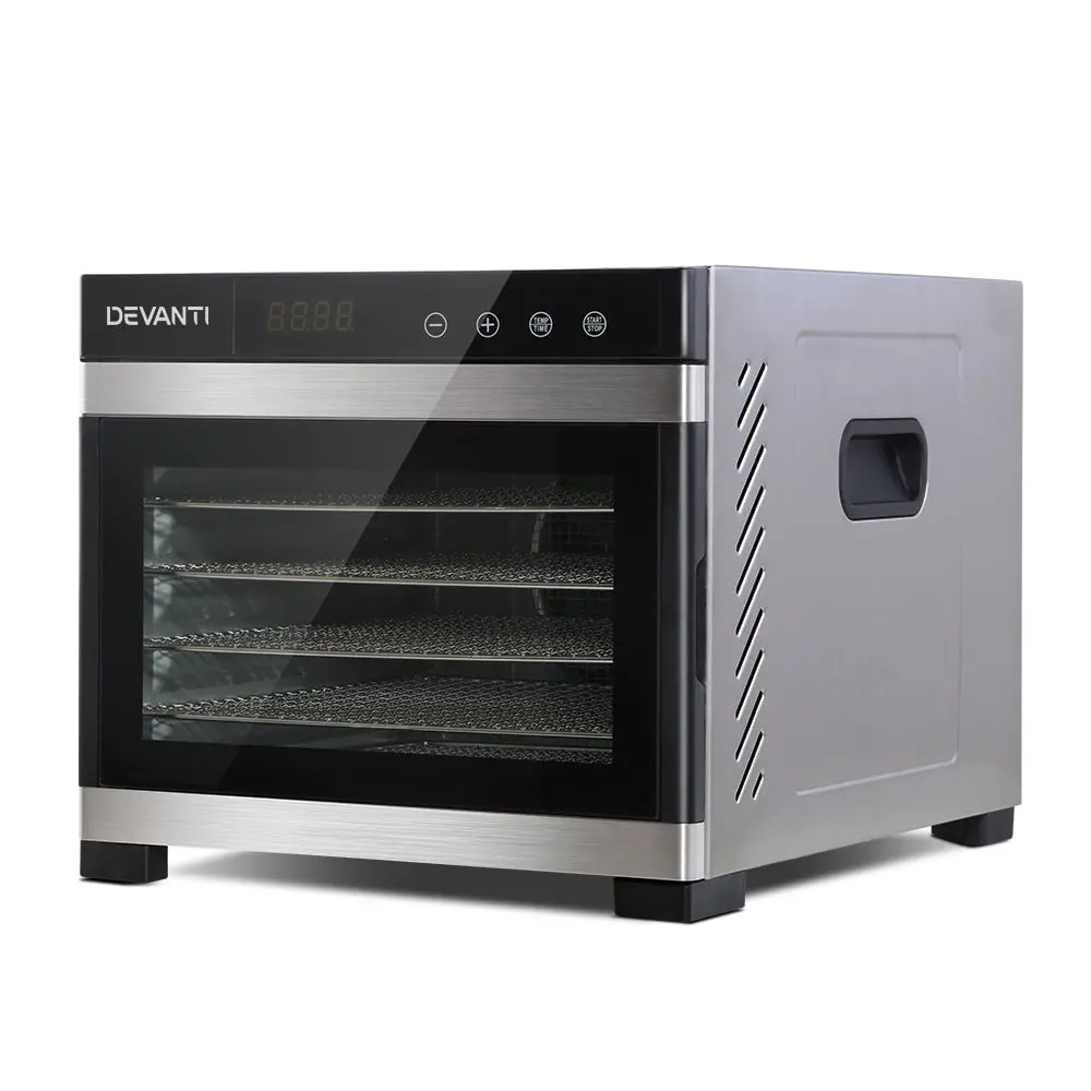 Devanti 6 Trays Food Dehydrator Stainless Steel Tray 1