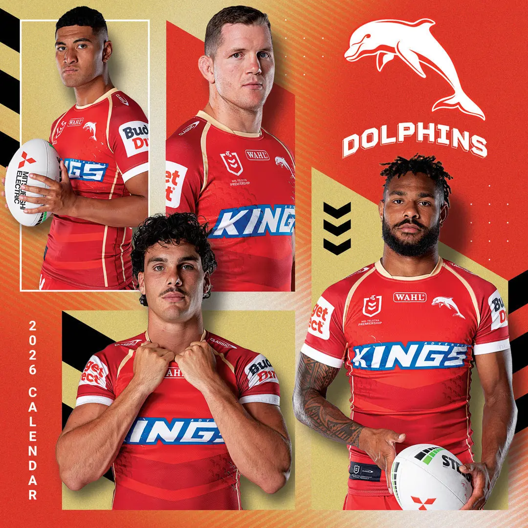 Paper Pocket Nrl Dolphins 2026 Calendar 1
