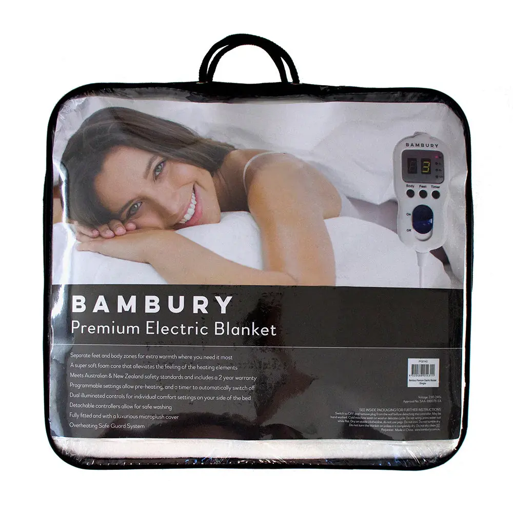 Bambury Super King Premium Electric Blanket - White 1