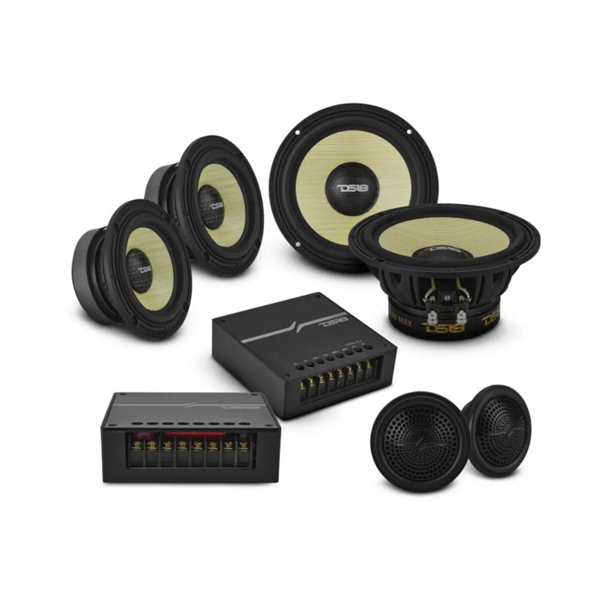 Ds18 Dxq 6.5" 3 Way Component Speakers 150W Rms (Pair) 1