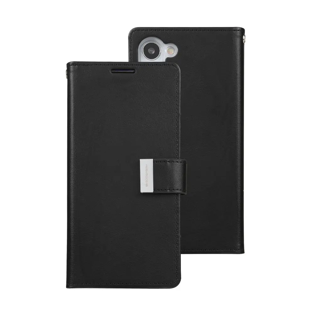 Goospery Rich Diary Case For Samsung Galaxy S23 Plus - Black 1