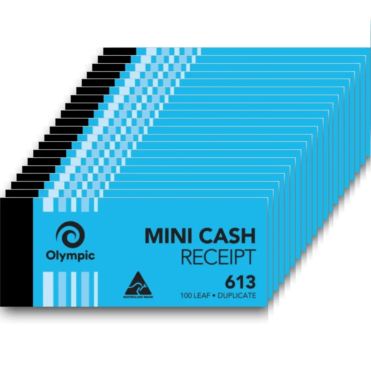 Olympic 613 Cash Receipt Book Mini Carbon Duplicate 100 Leaf Pack 20 1