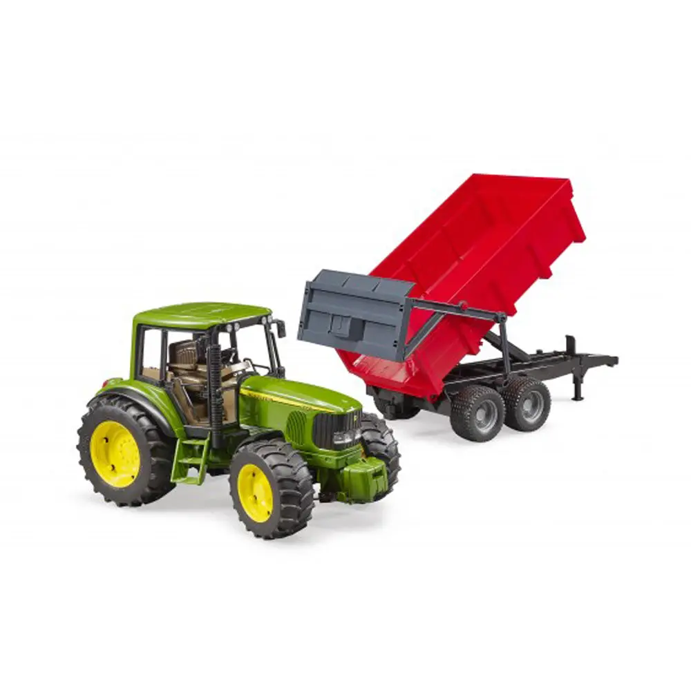 Bruder Licensed 1:16 Scale John Deere 6920 With Tipping Trailer Model Red 2