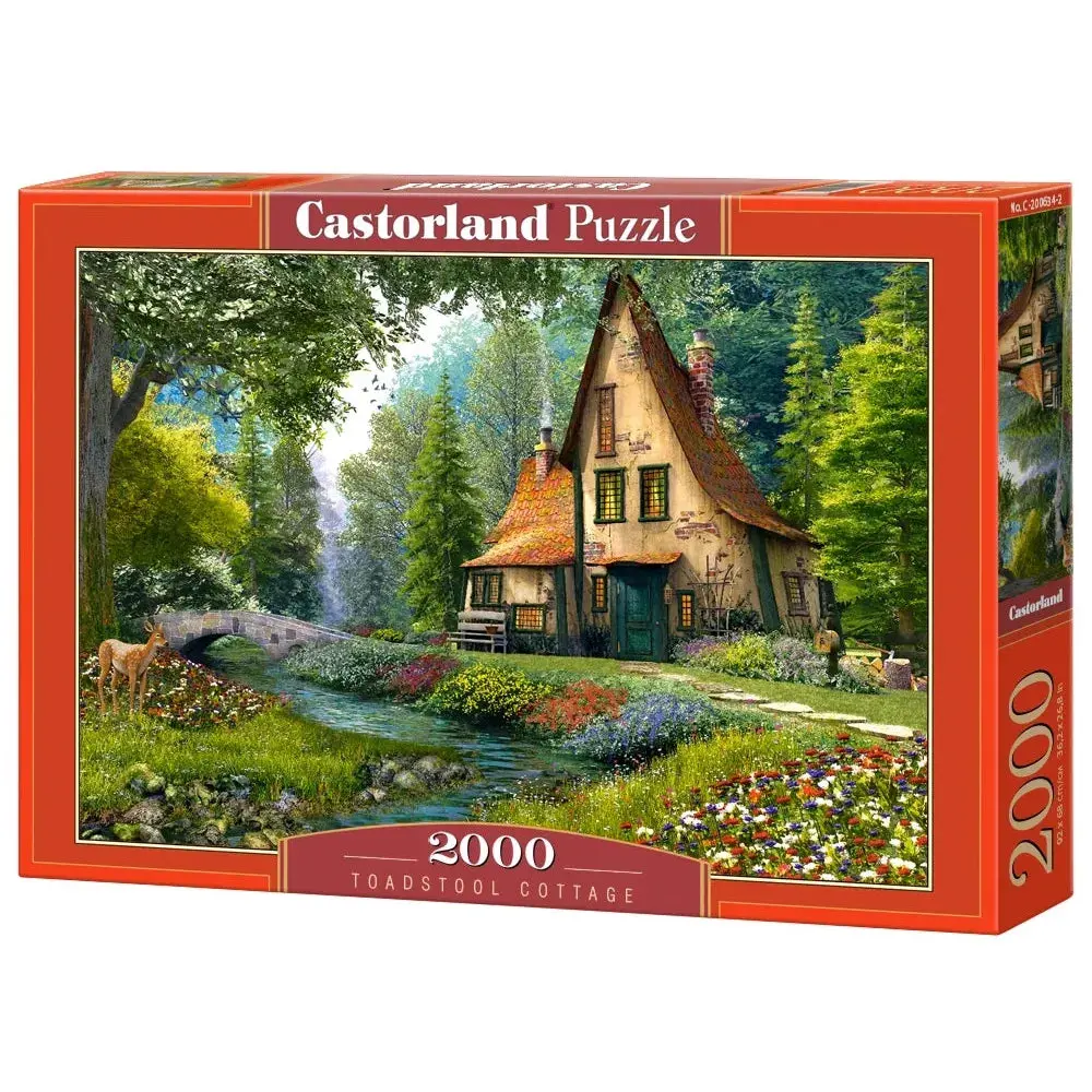 Castorland 2000-Pieces Toadstool Cottage Puzzle 1