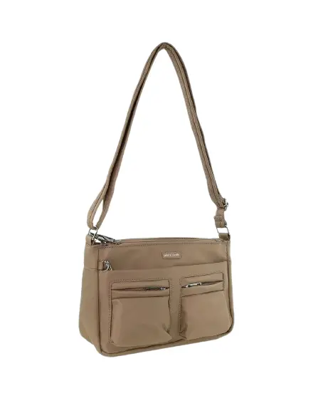 Pierre Cardin Anti-Theft Cross Body Bag Slash Proof Rfid Blocking - Camel 1