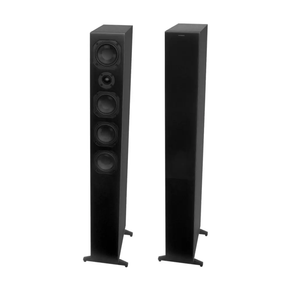 Scansonic Hd 2-Pieces L12 Series Floorstanding Home Speakers 180W (Black) 1