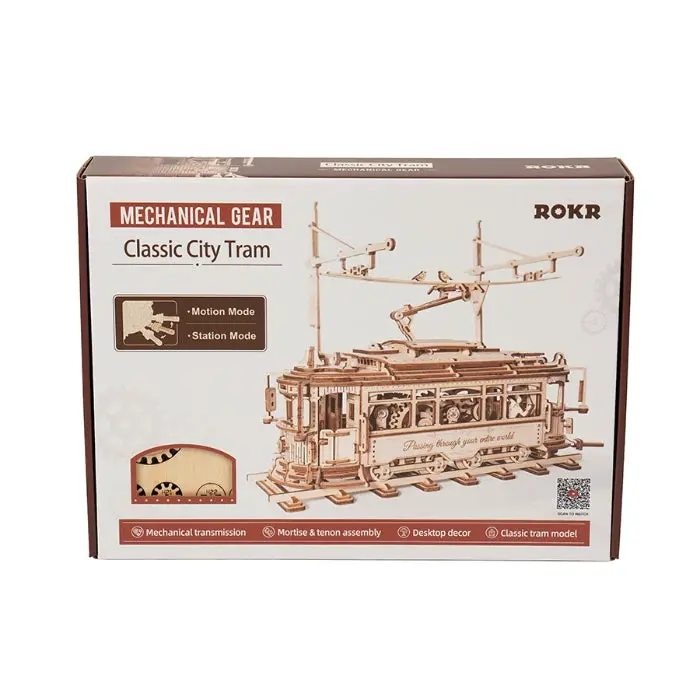 Robotime Mechanical Models Classic City Tram 2
