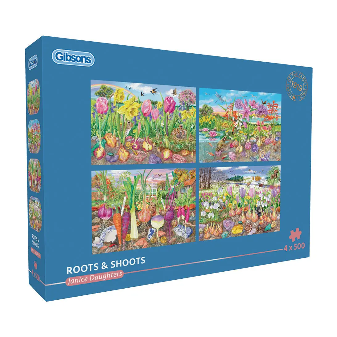 Gibsons 4X500pc Roots And Shoots Puzzle 1