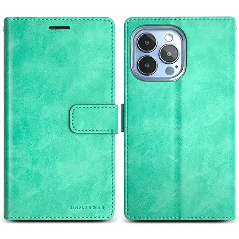 Roar Blue Moon Iphone 14 Plus Wallet Case - Mint 1