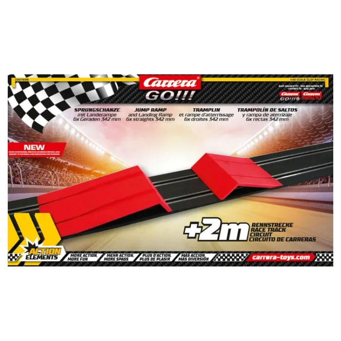 Carrera 1/43 Track System Action Pack Jump Ramp Set With Track 1