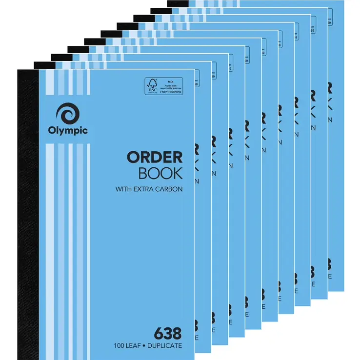Olympic 10 Pack 638 Duplicate Order Book Carbon 100 Leaf Bulk 1