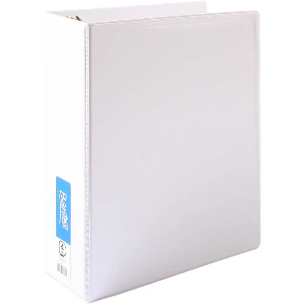 Bantex Insert Ring Binder 4D 65Mm A4 White Pack Of 10 2