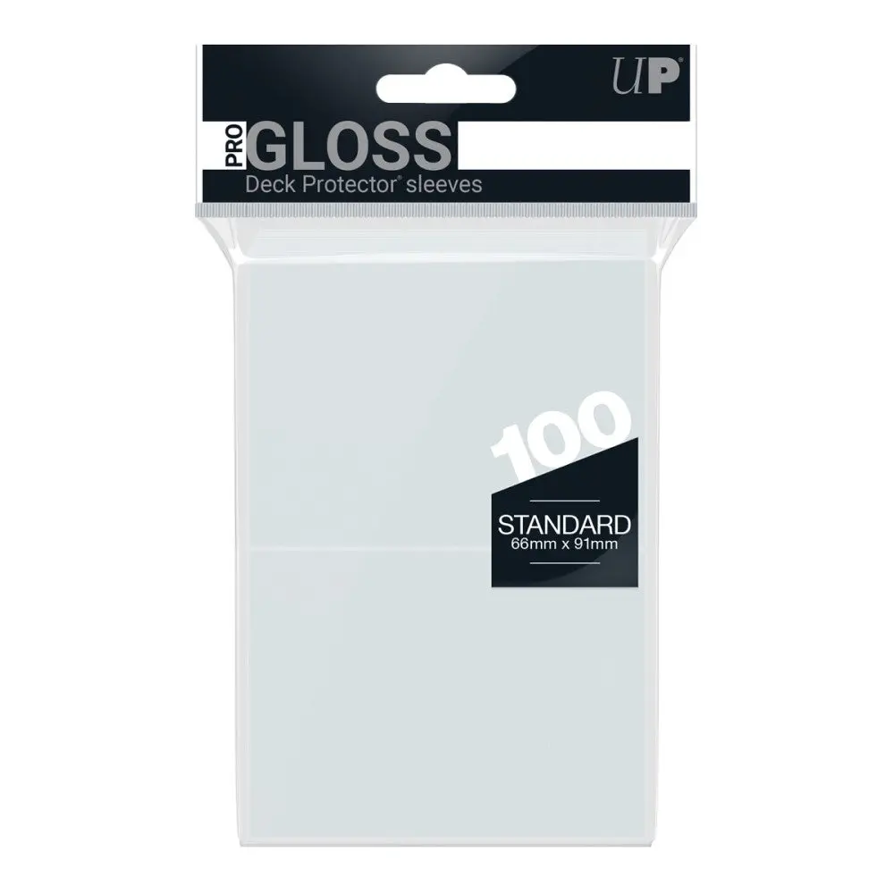 Ultra Pro: Up82689 Pro-Gloss 100Ct Standard Deck Protector Sleeves: Clear 1