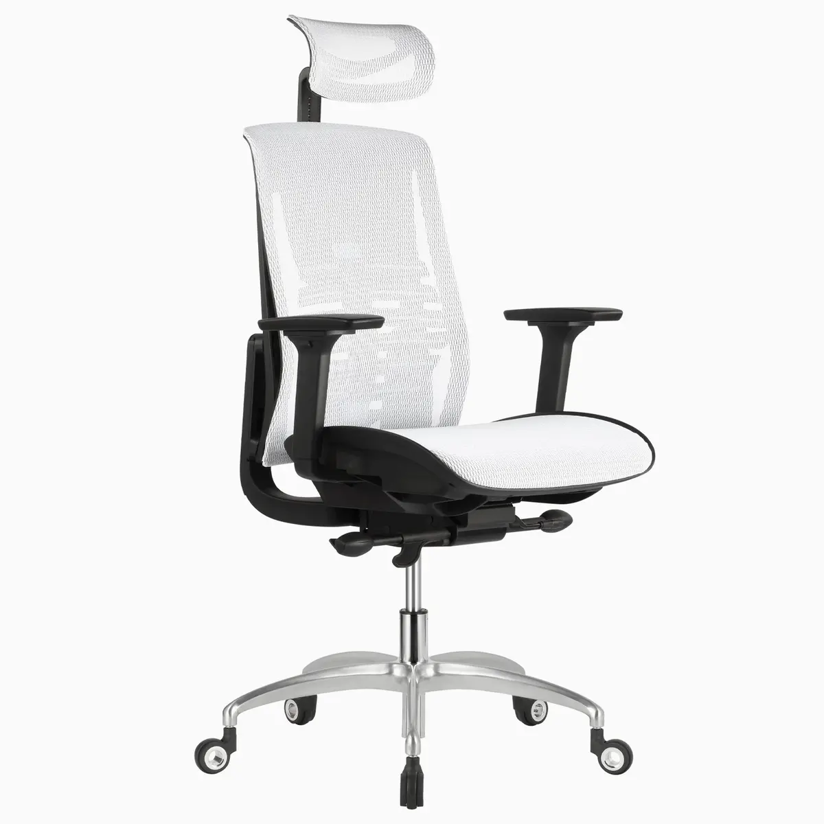 Desky Big And Tall High Back Office Chair - White 1
