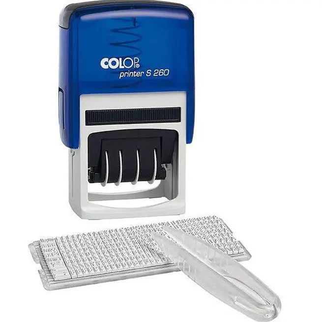 Colop S260 Do It Yourself Stamp Diy Set Blue 1