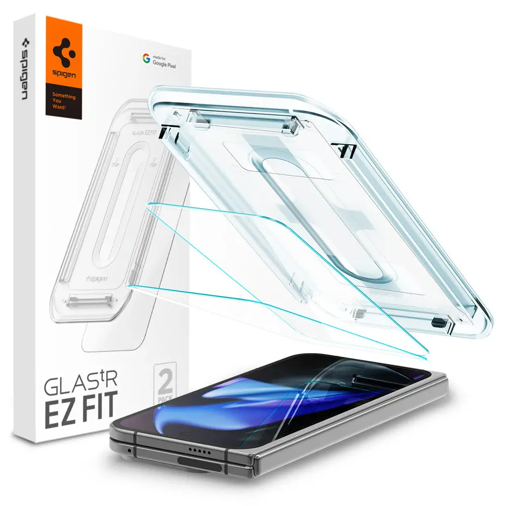 Spigen Google Pixel 9 Pro Fold Ez Fit Glas.Tr Slim 2Pcs Glass Screen Protector - Clear 1