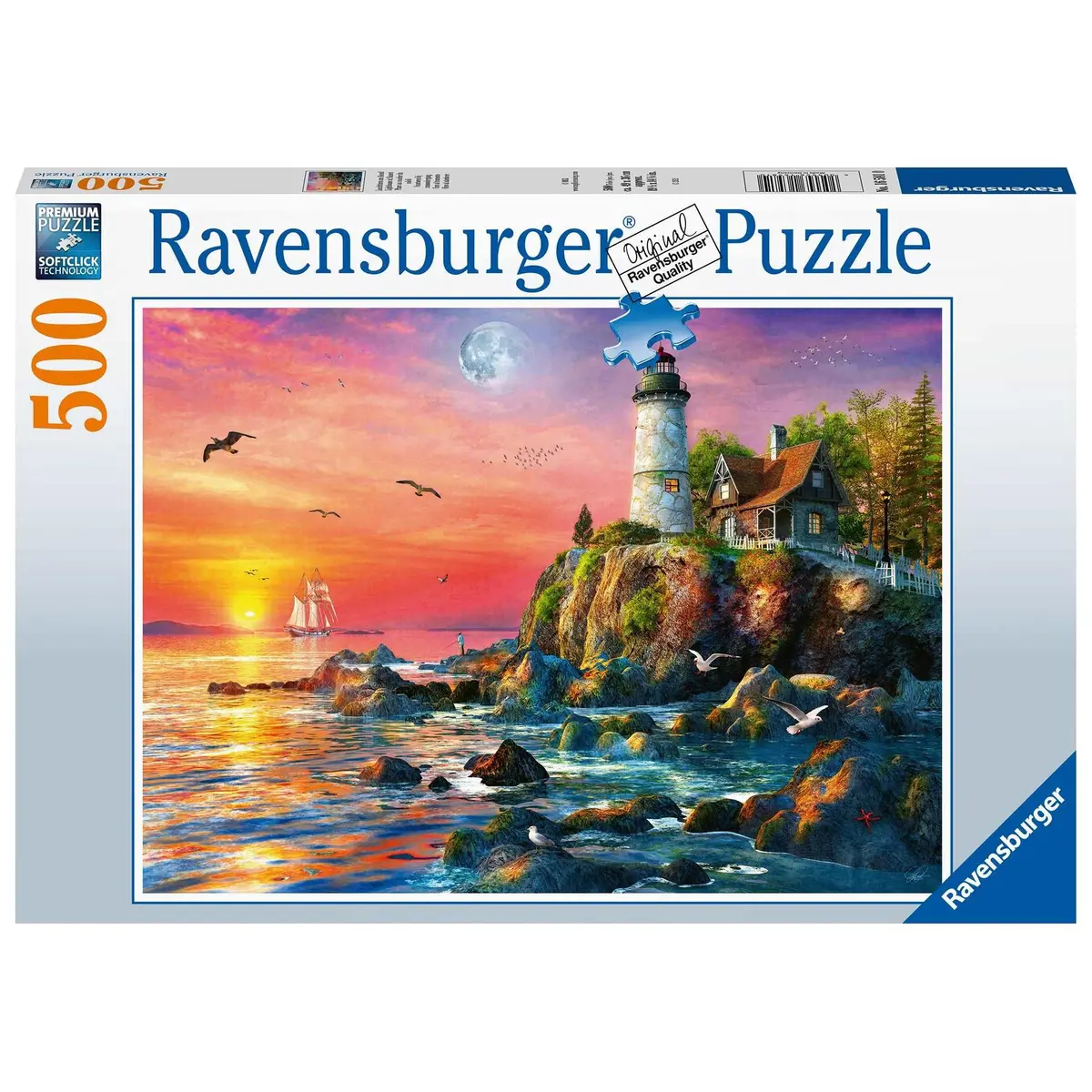 Ravensburger 500Pc Lighthouse At Sunset Puzzle 1