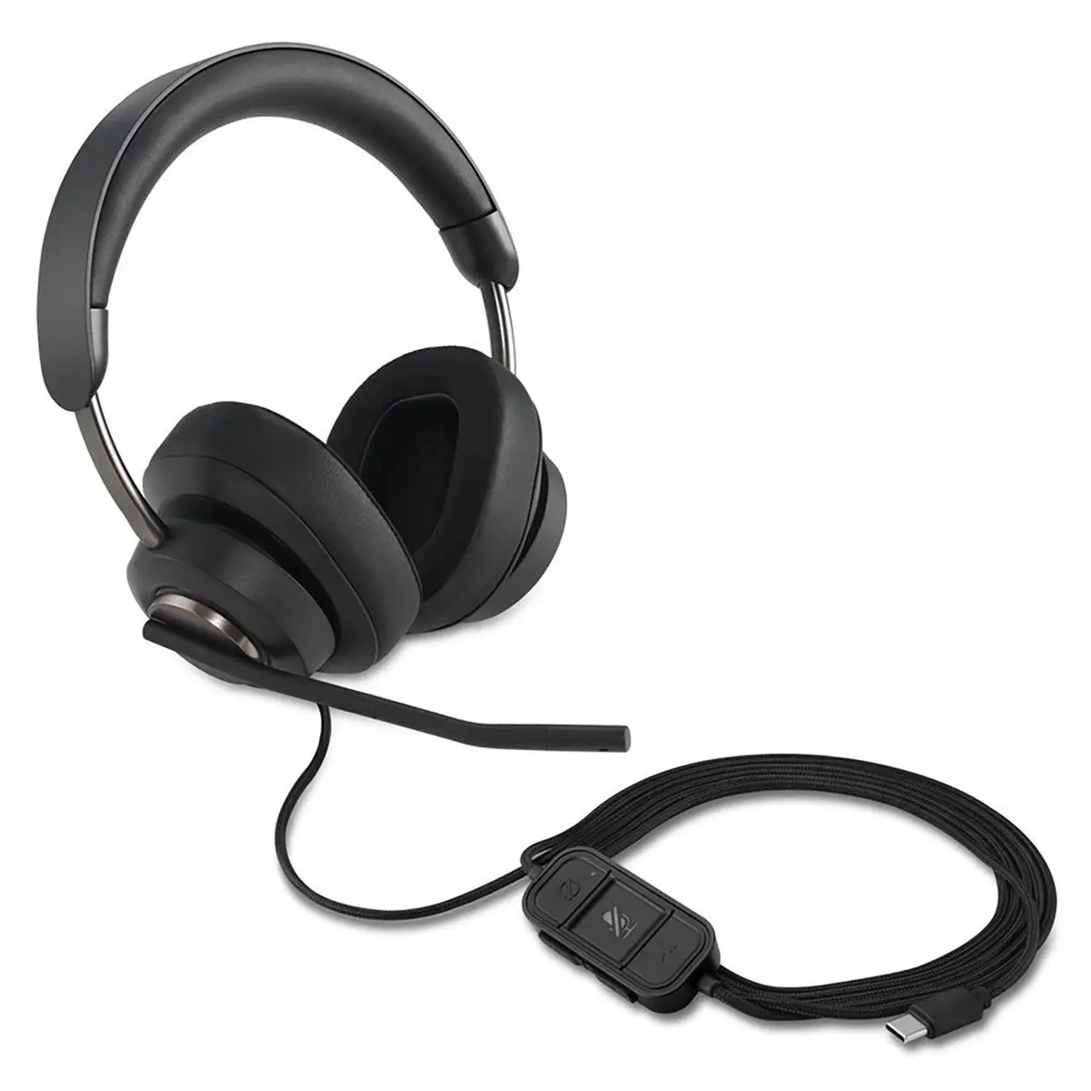 Kensington H2000 Usb-C Over Ear Wired Headset Black 1