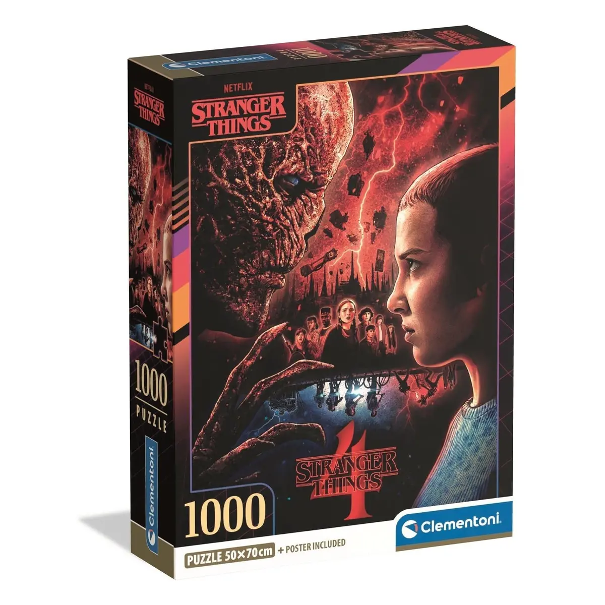 Clementoni Puzzle Stranger Things S4 1,000 Pieces 1