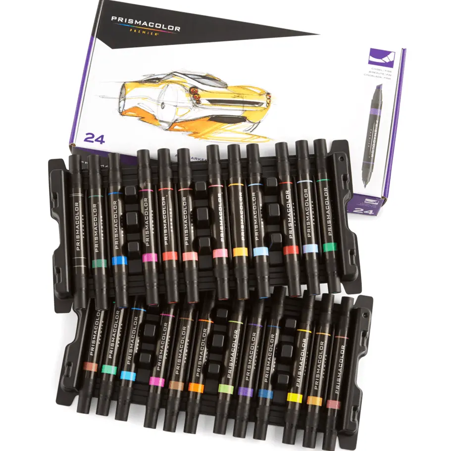 Prismacolor Art Markers Chisel/Fine Tip 24 Pack 1