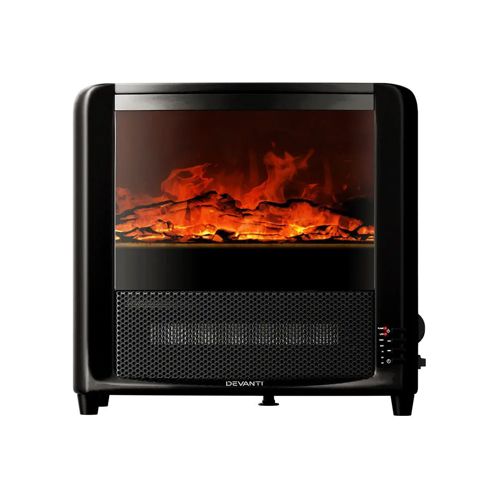 Devanti Electric Fireplace Fire Heaters 2000W 1