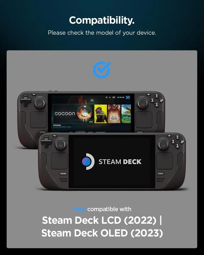 Spigen Valve Steam Deck Oled 2023 / Lcd 2022 Rugged Armor Video Game Accessories - Black 2