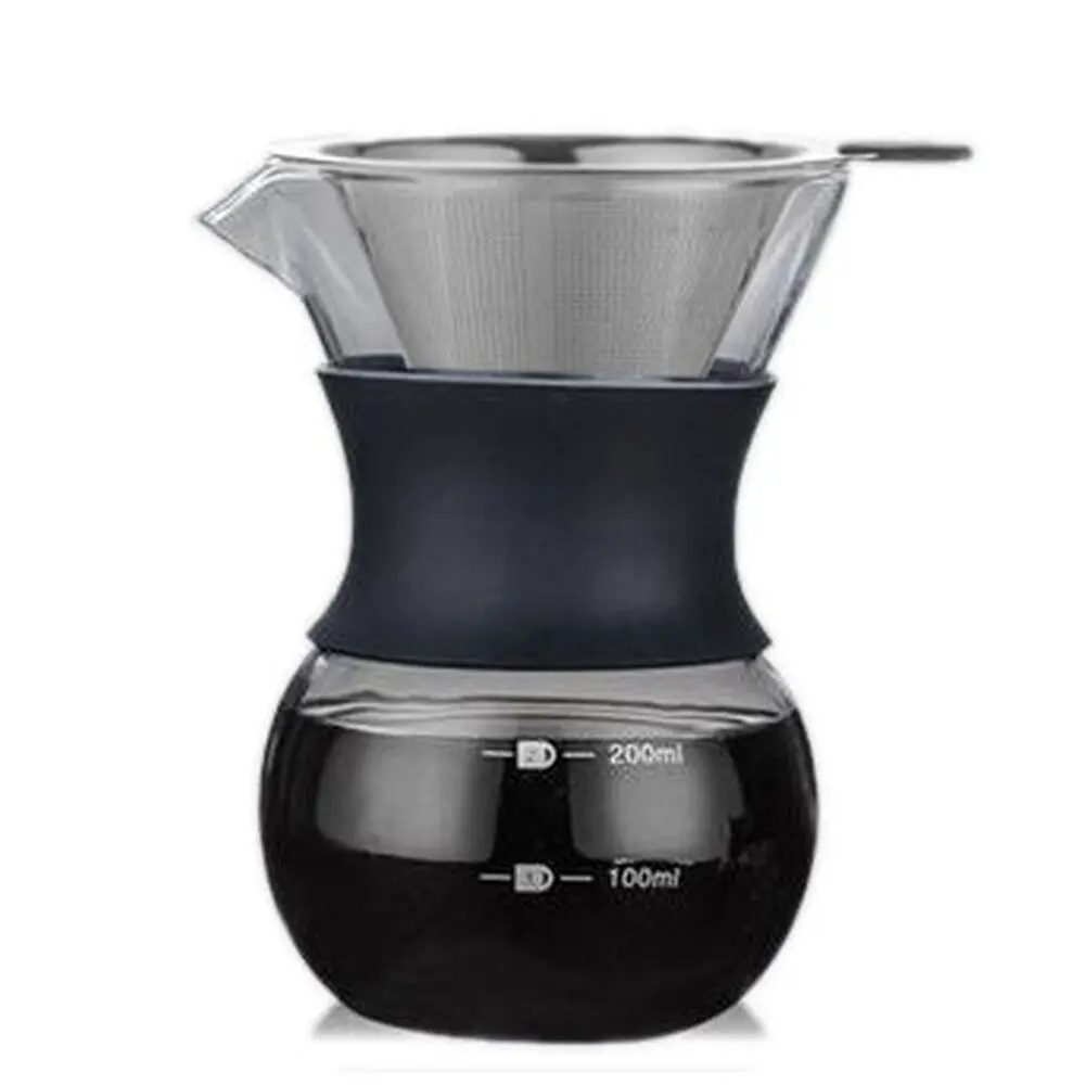 Coffee Culture 200Ml Pour Over Coffee Maker Glass Jug Dripper With Filter 1