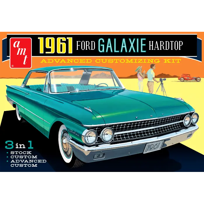 Amt 1/25 1961 Ford Galaxie Hardtop Plastic Model Kit 2