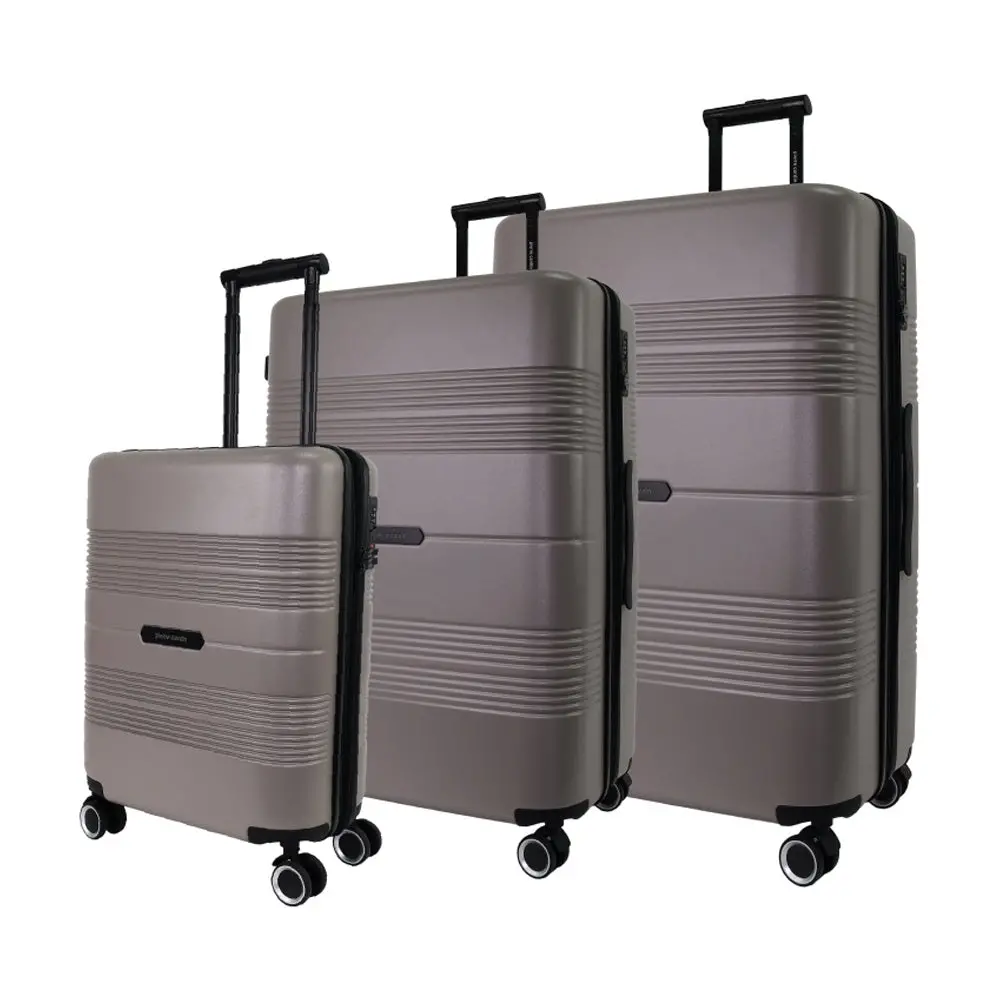 Pierre Cardin Travel Hard Shell Case Cabin/Med/Lrg Travel Luggage Set (Tau) [3-Pieces] 1